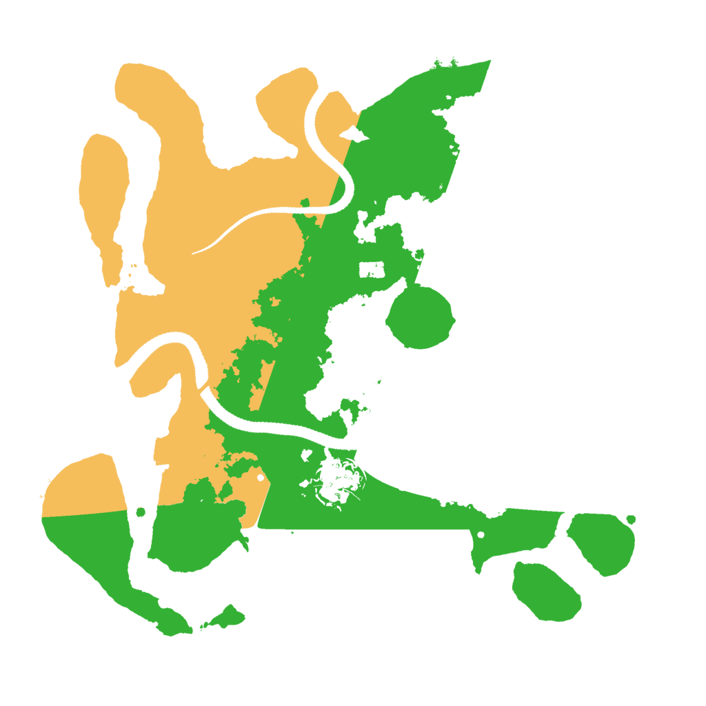 Biome Rust Map: Procedural Map, Size: 3000, Seed: 93128915