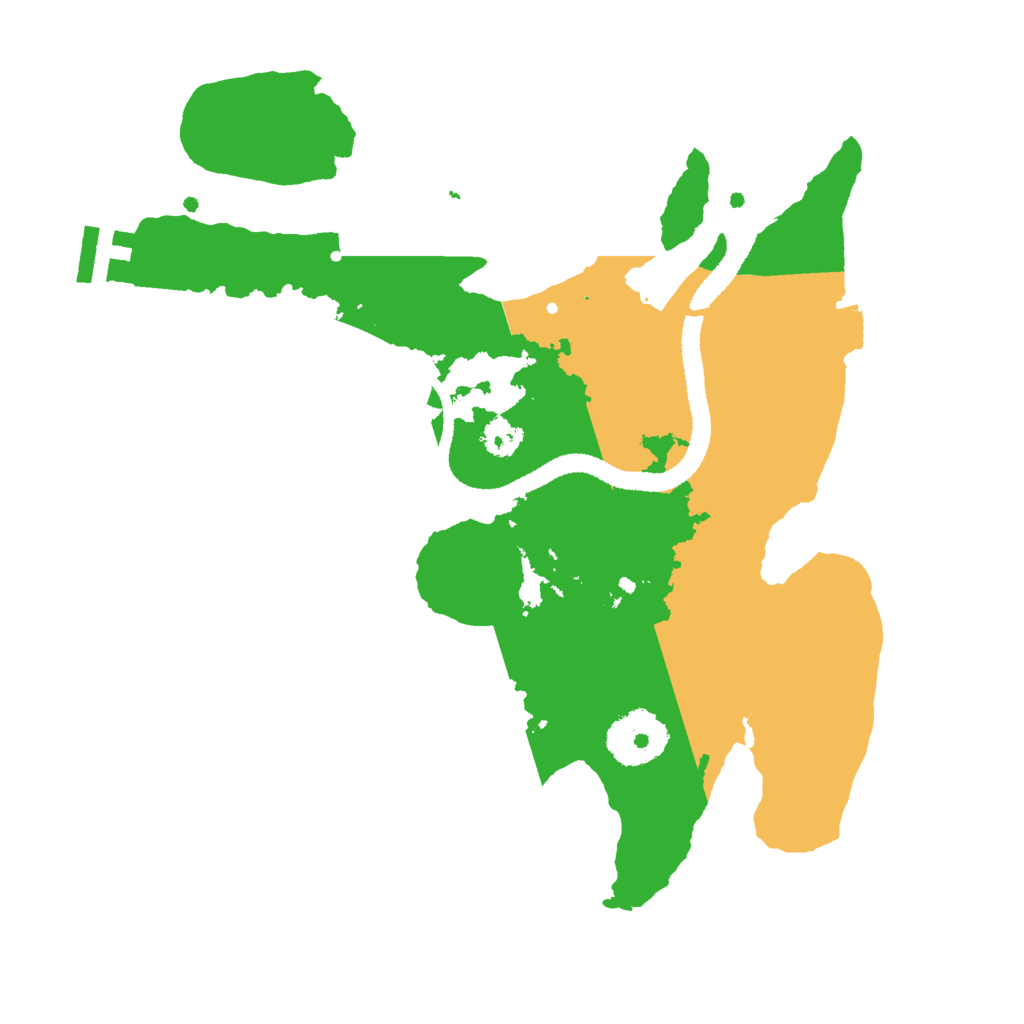 Biome Rust Map: Procedural Map, Size: 2700, Seed: 1758110524