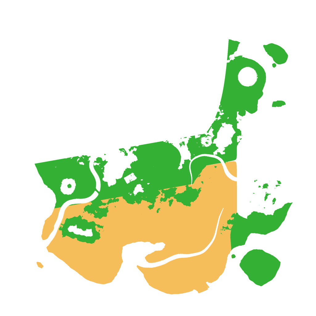 Biome Rust Map: Procedural Map, Size: 3000, Seed: 1307293774