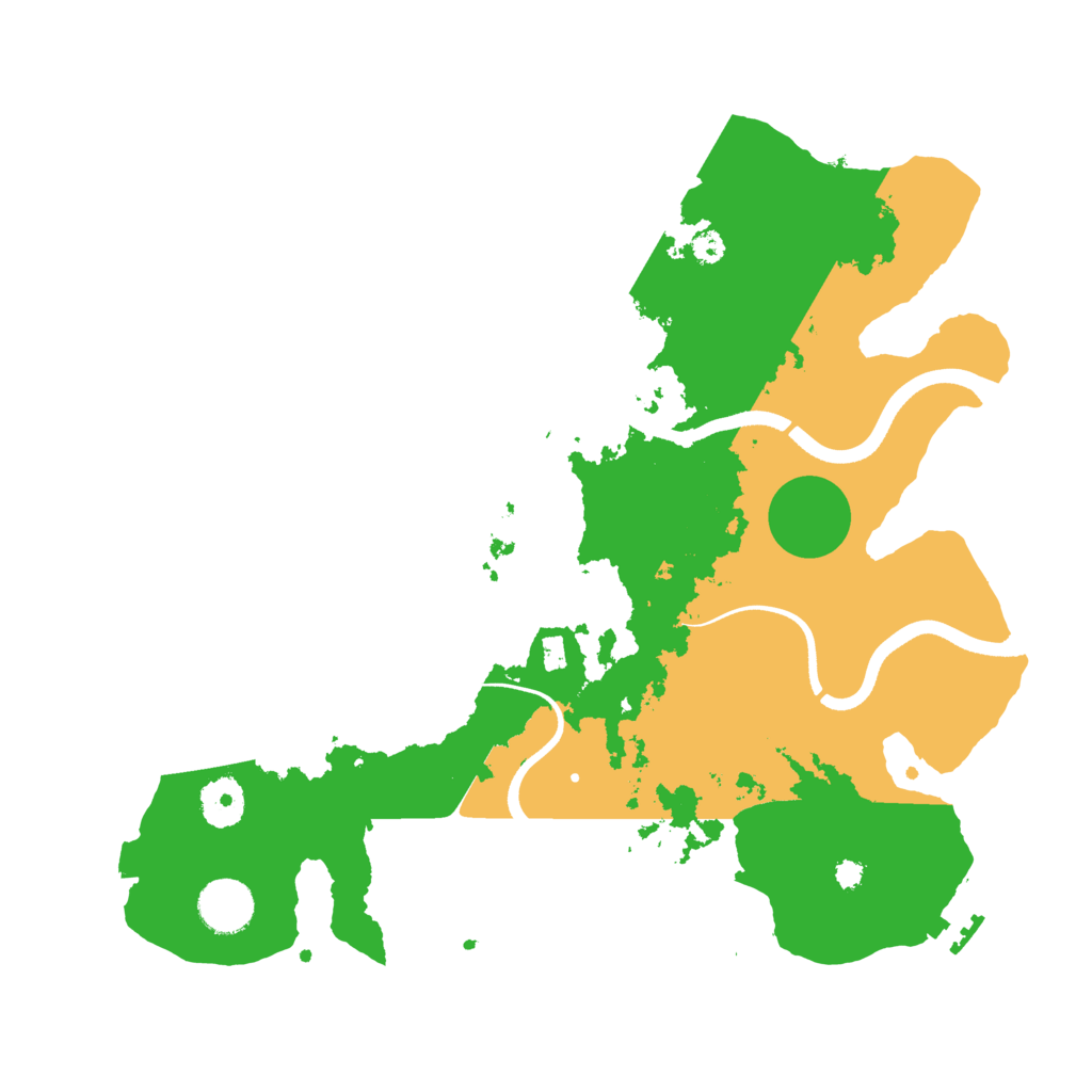 Biome Rust Map: Procedural Map, Size: 3500, Seed: 552284338