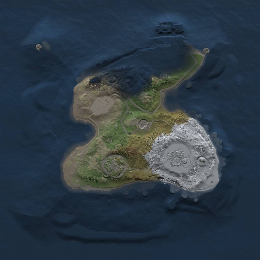 Rust Map: Procedural Map, Size: 1698, Seed: 1852281071, 5 Monuments
