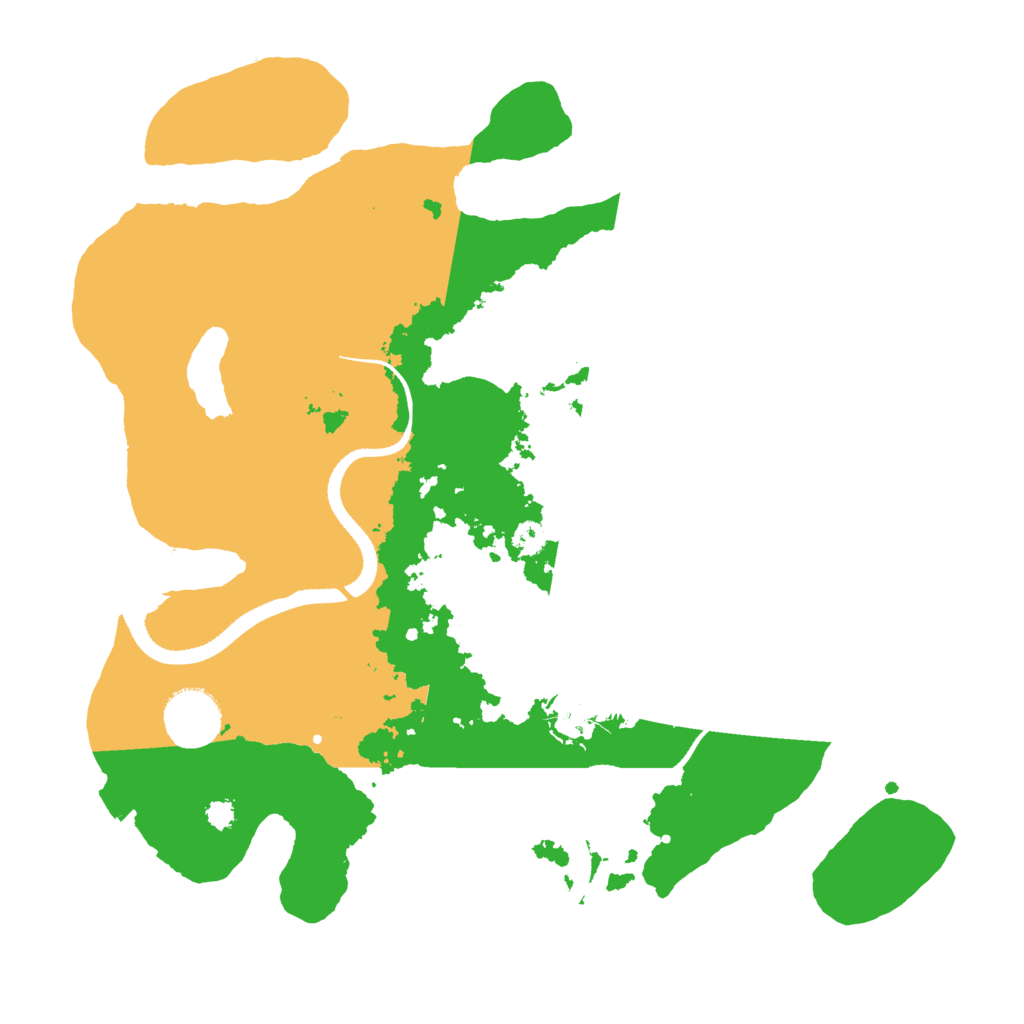 Biome Rust Map: Procedural Map, Size: 3200, Seed: 1099407341