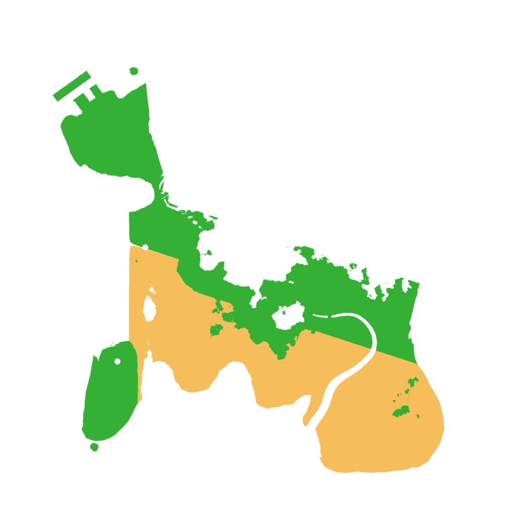 Biome Rust Map: Procedural Map, Size: 2500, Seed: 2025091715