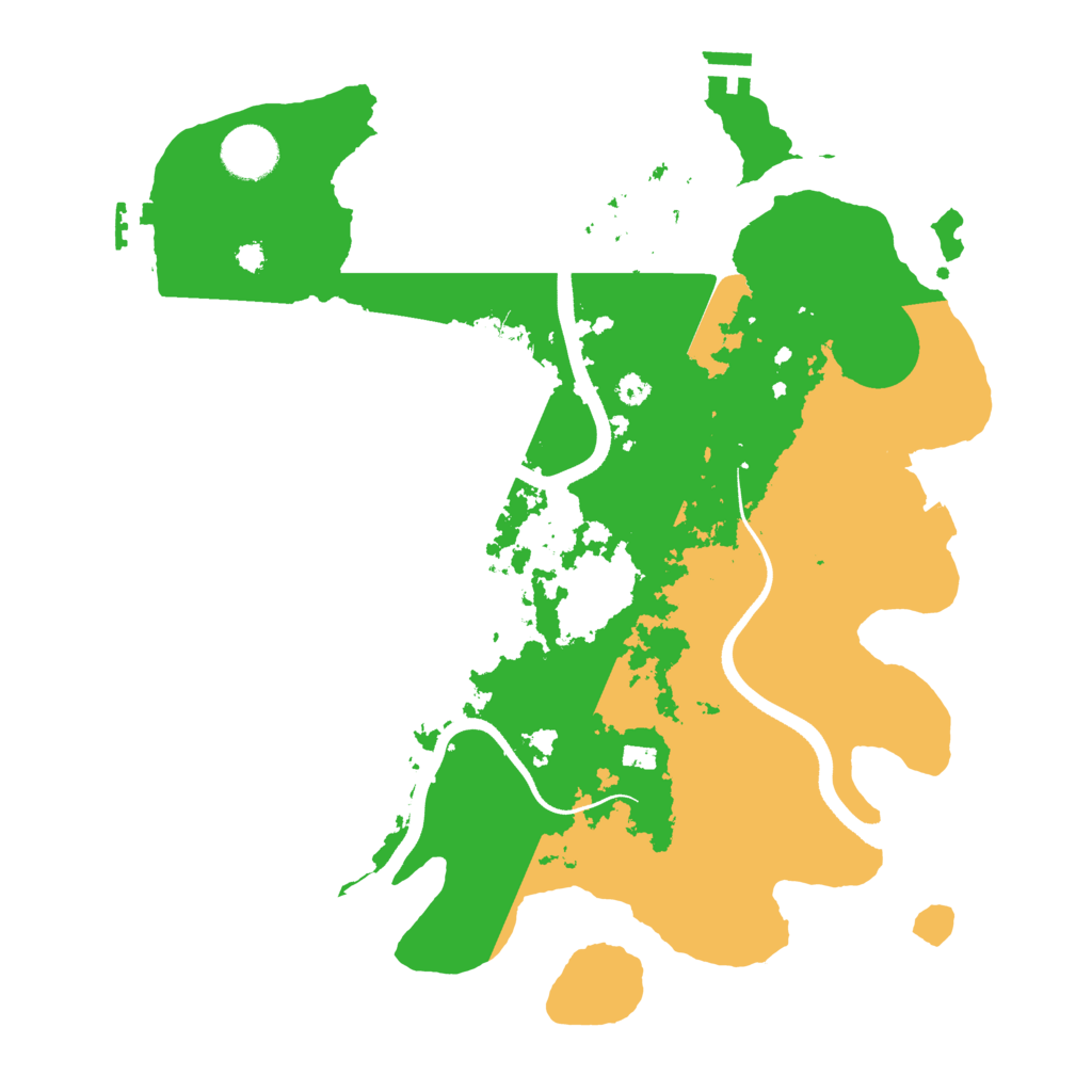 Biome Rust Map: Procedural Map, Size: 3500, Seed: 663909985