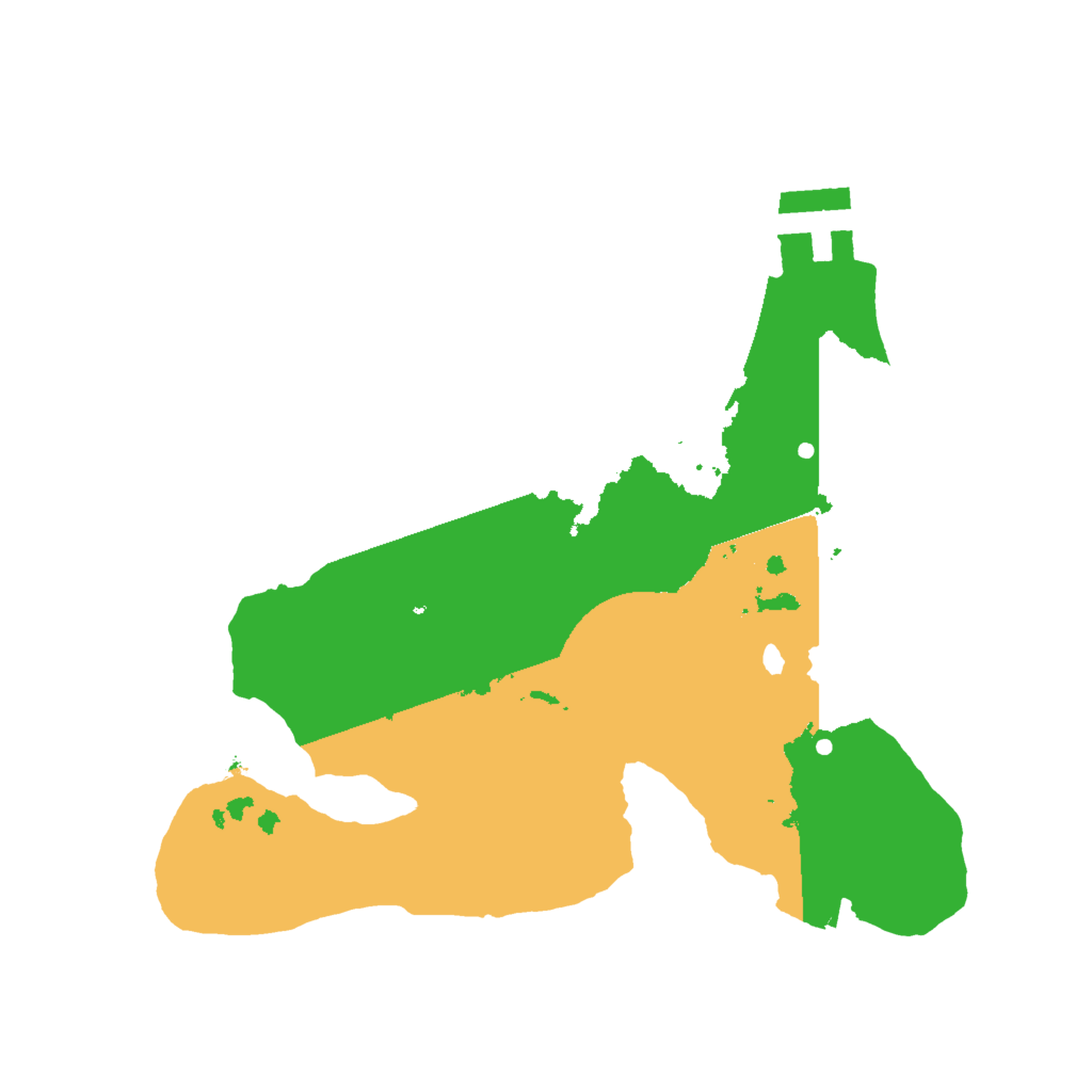 Biome Rust Map: Procedural Map, Size: 2000, Seed: 5413