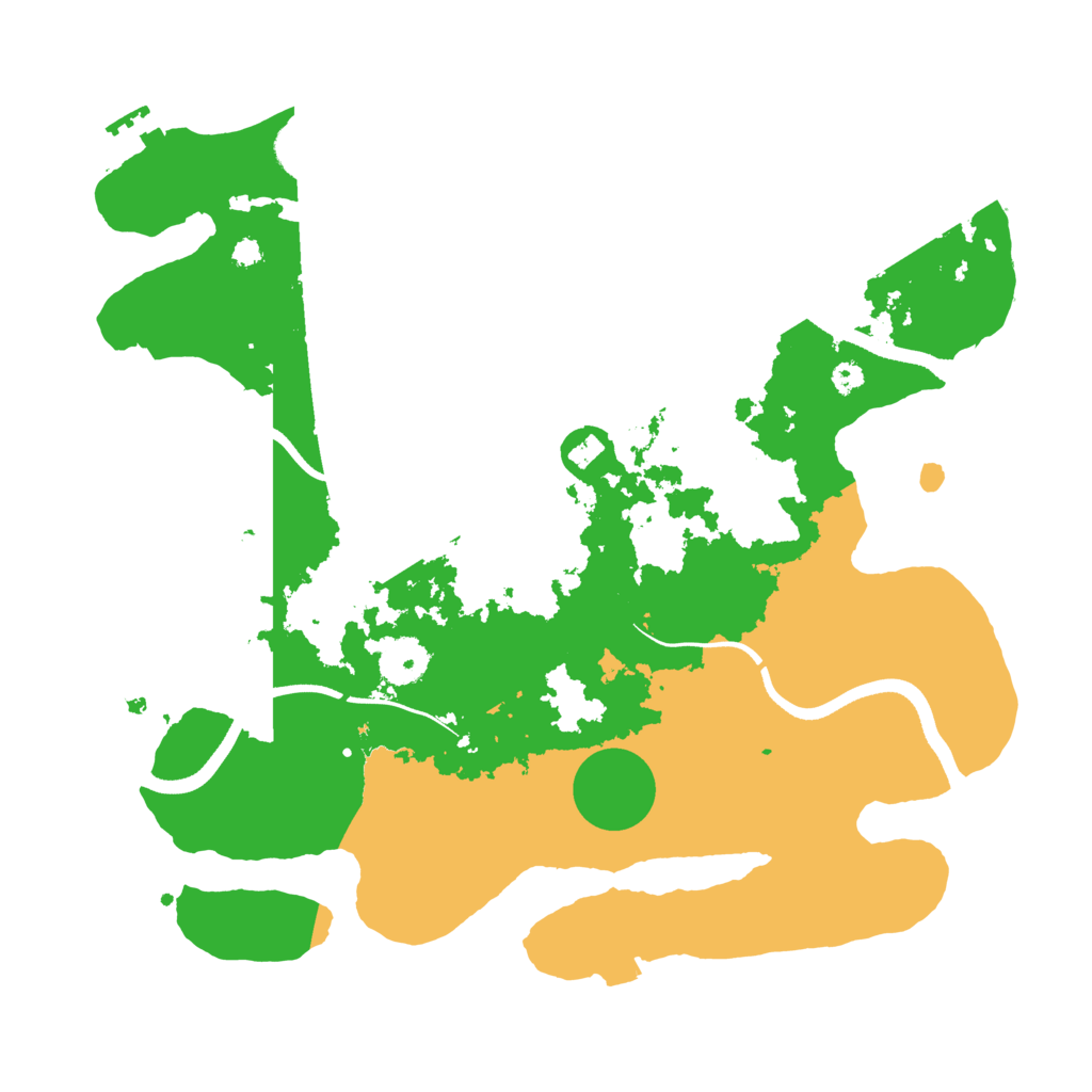 Biome Rust Map: Procedural Map, Size: 3500, Seed: 247783924