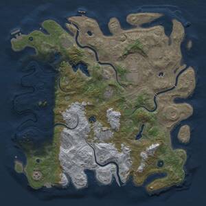 Thumbnail Rust Map: Procedural Map, Size: 4500, Seed: 954578164, 17 Monuments