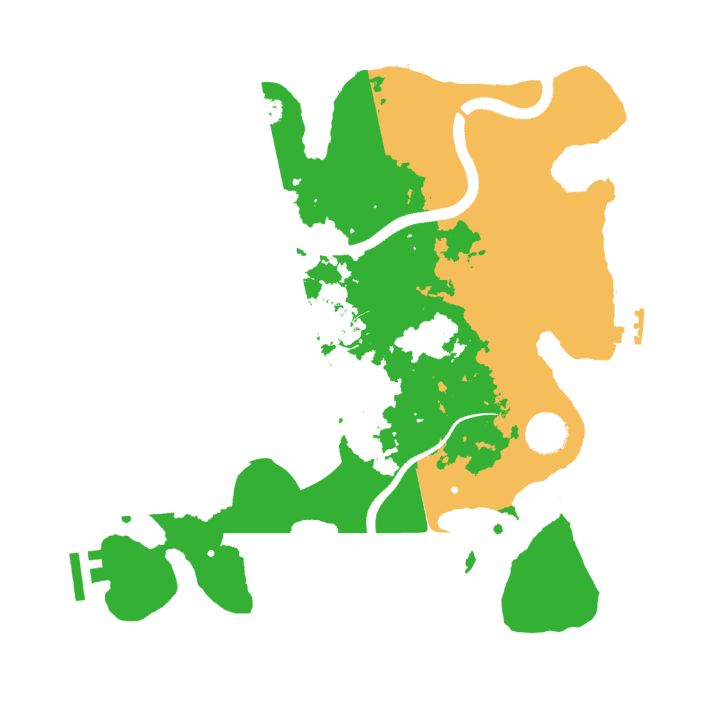 Biome Rust Map: Procedural Map, Size: 3000, Seed: 7965248