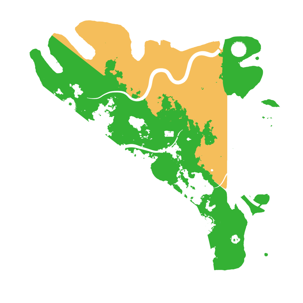 Biome Rust Map: Procedural Map, Size: 3500, Seed: 57291