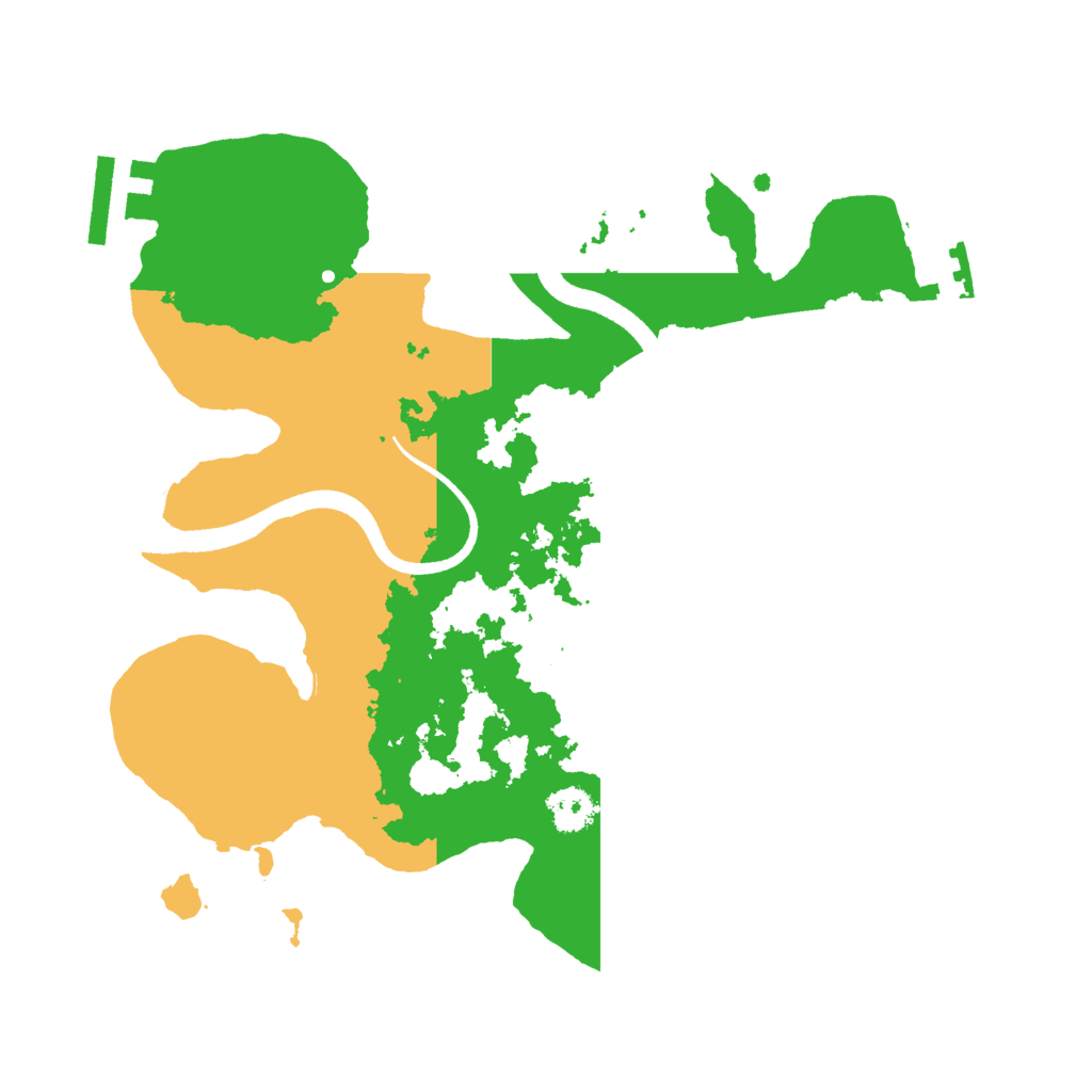 Biome Rust Map: Procedural Map, Size: 2500, Seed: 1647828828