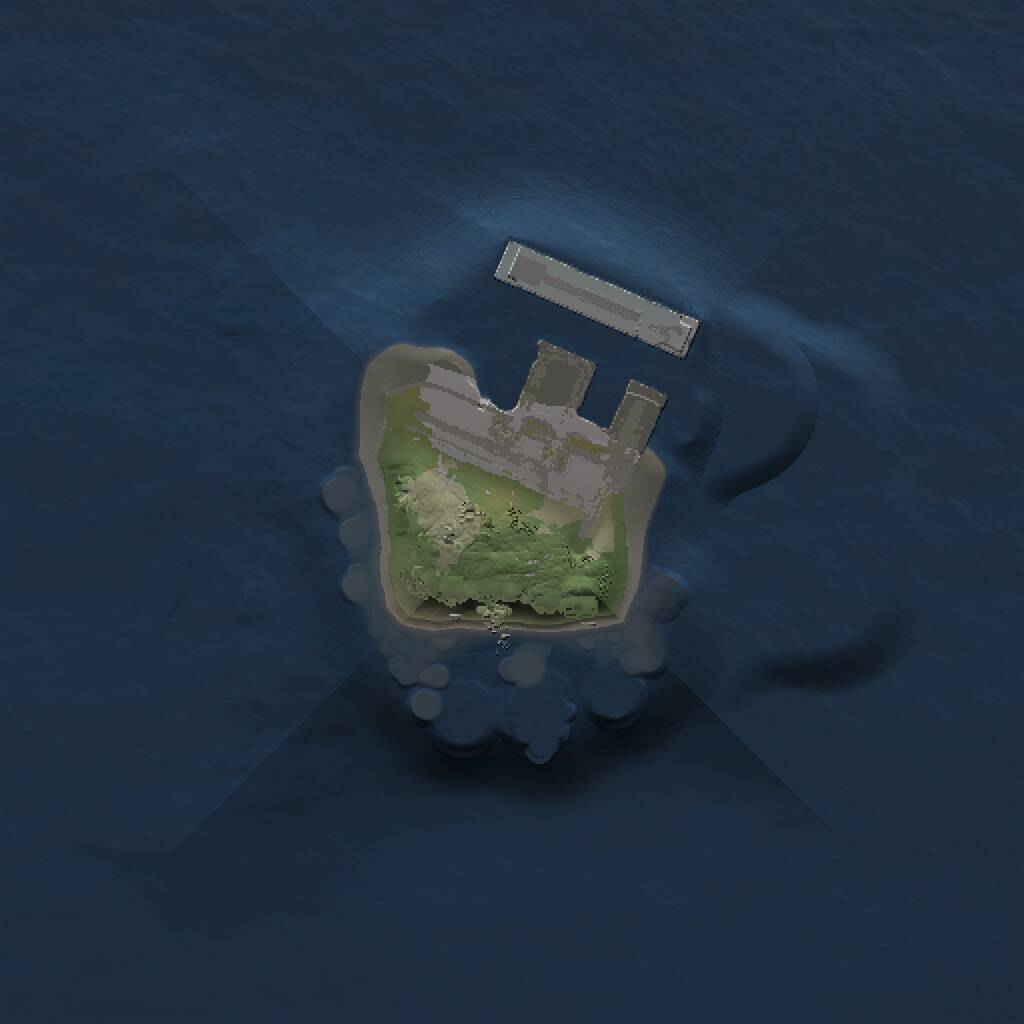 Rust Map: Procedural Map, Size: 1000, Seed: 625315574, 2 Monuments