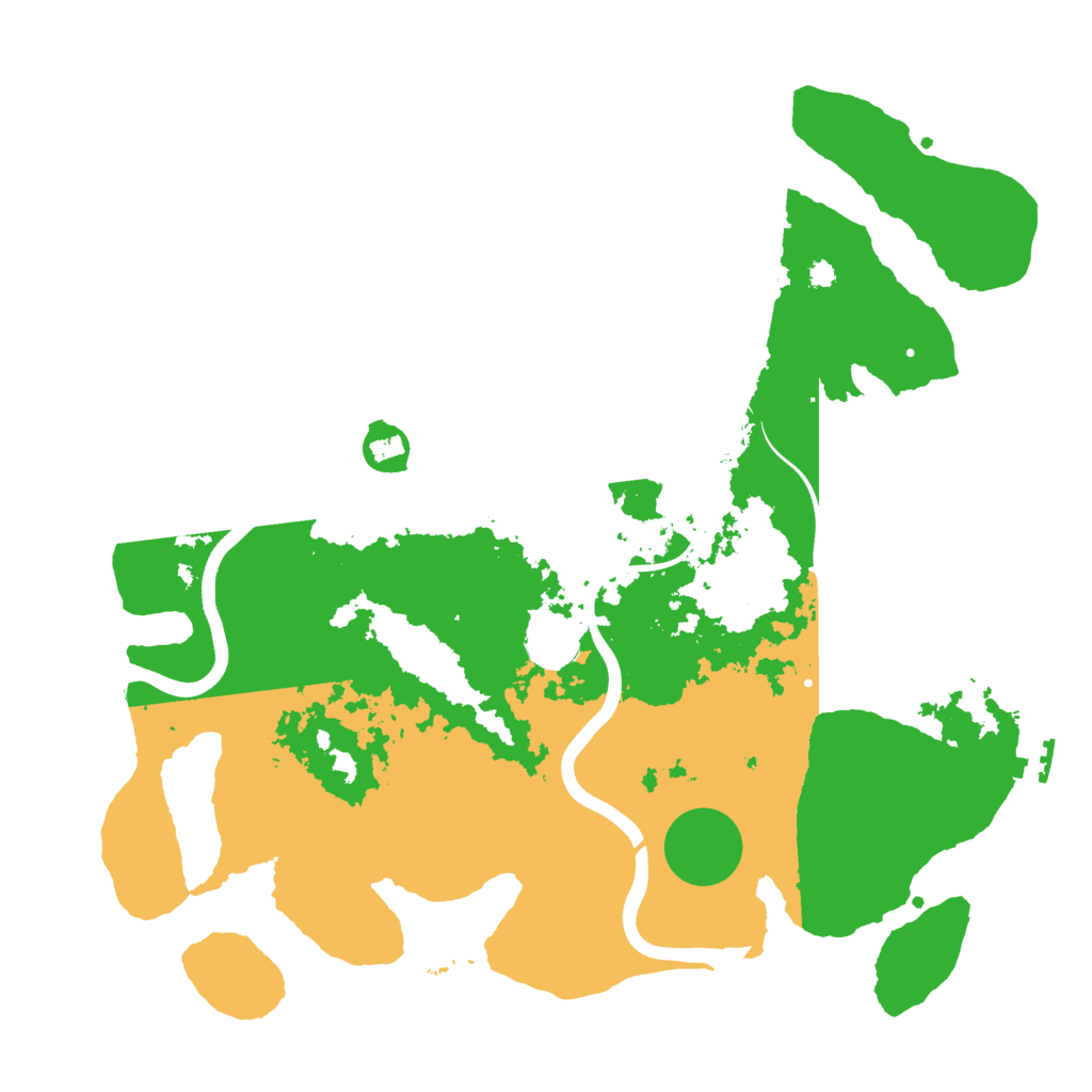 Biome Rust Map: Procedural Map, Size: 3700, Seed: 446043264