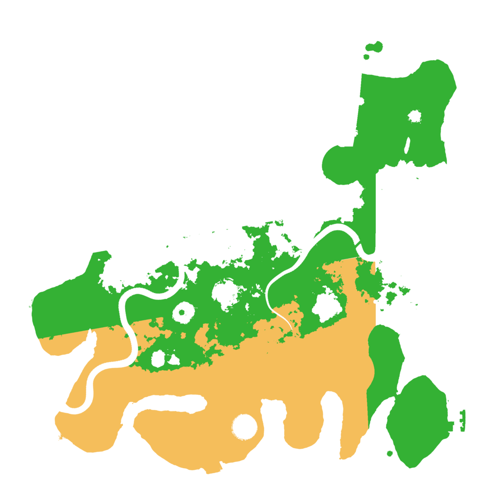 Biome Rust Map: Procedural Map, Size: 3500, Seed: 496108200