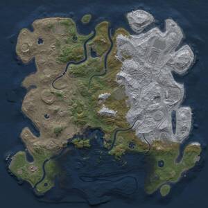 Thumbnail Rust Map: Procedural Map, Size: 4500, Seed: 193325984, 17 Monuments
