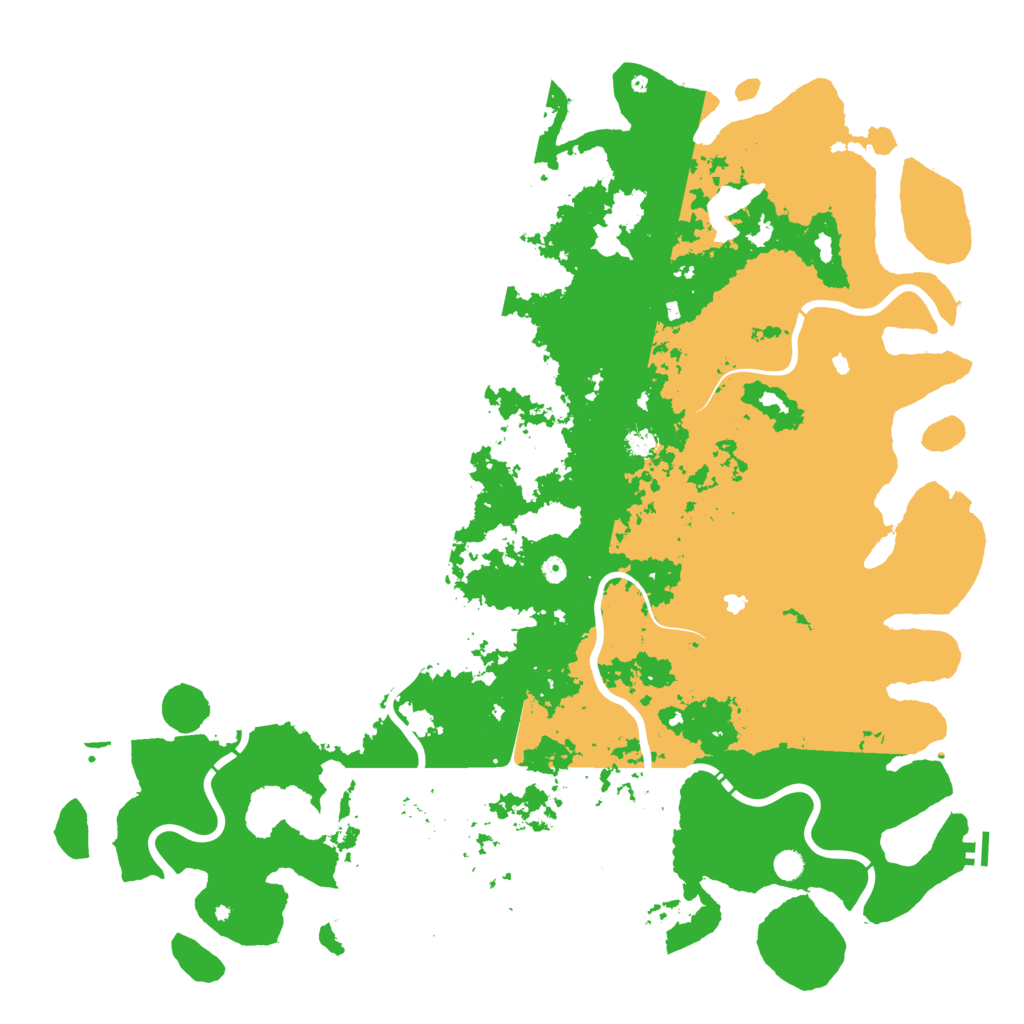 Biome Rust Map: Procedural Map, Size: 6000, Seed: 344445