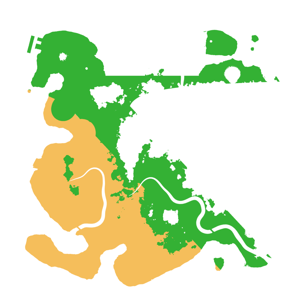 Biome Rust Map: Procedural Map, Size: 3500, Seed: 28383