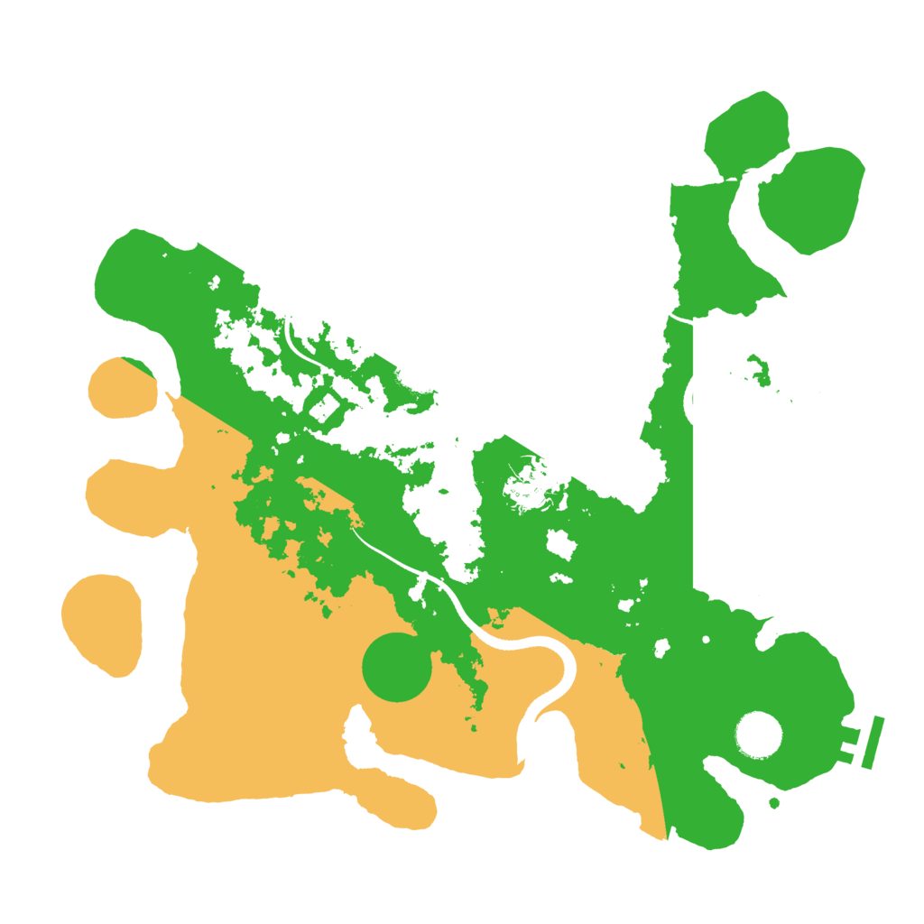 Biome Rust Map: Procedural Map, Size: 3500, Seed: 1989451152
