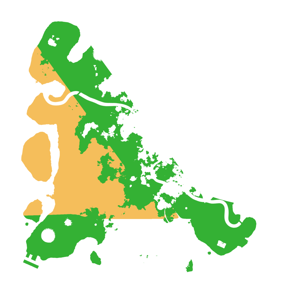 Biome Rust Map: Procedural Map, Size: 3700, Seed: 22975