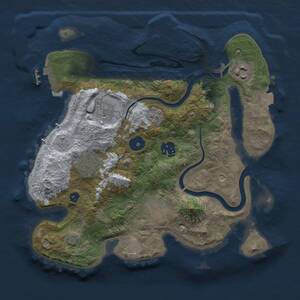 Thumbnail Rust Map: Procedural Map, Size: 3000, Seed: 356917904, 12 Monuments