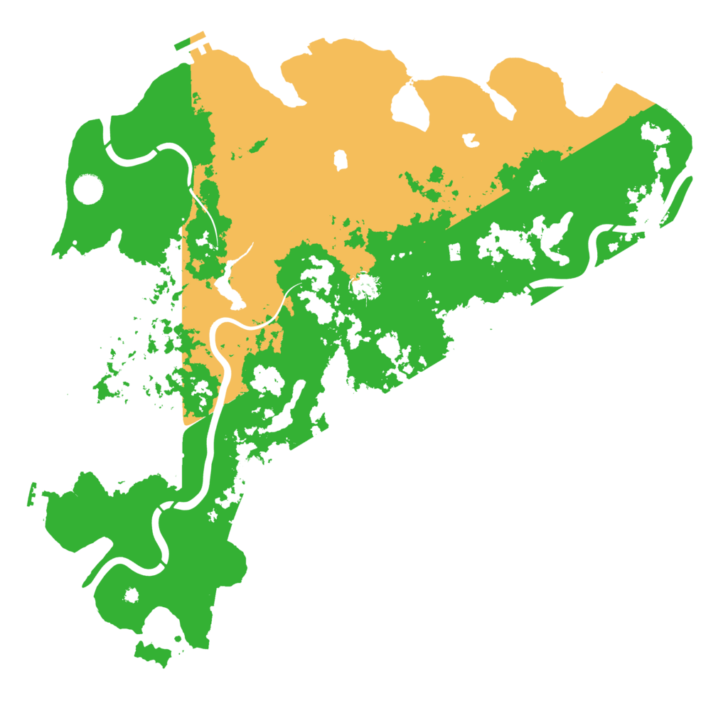 Biome Rust Map: Procedural Map, Size: 4500, Seed: 205696627
