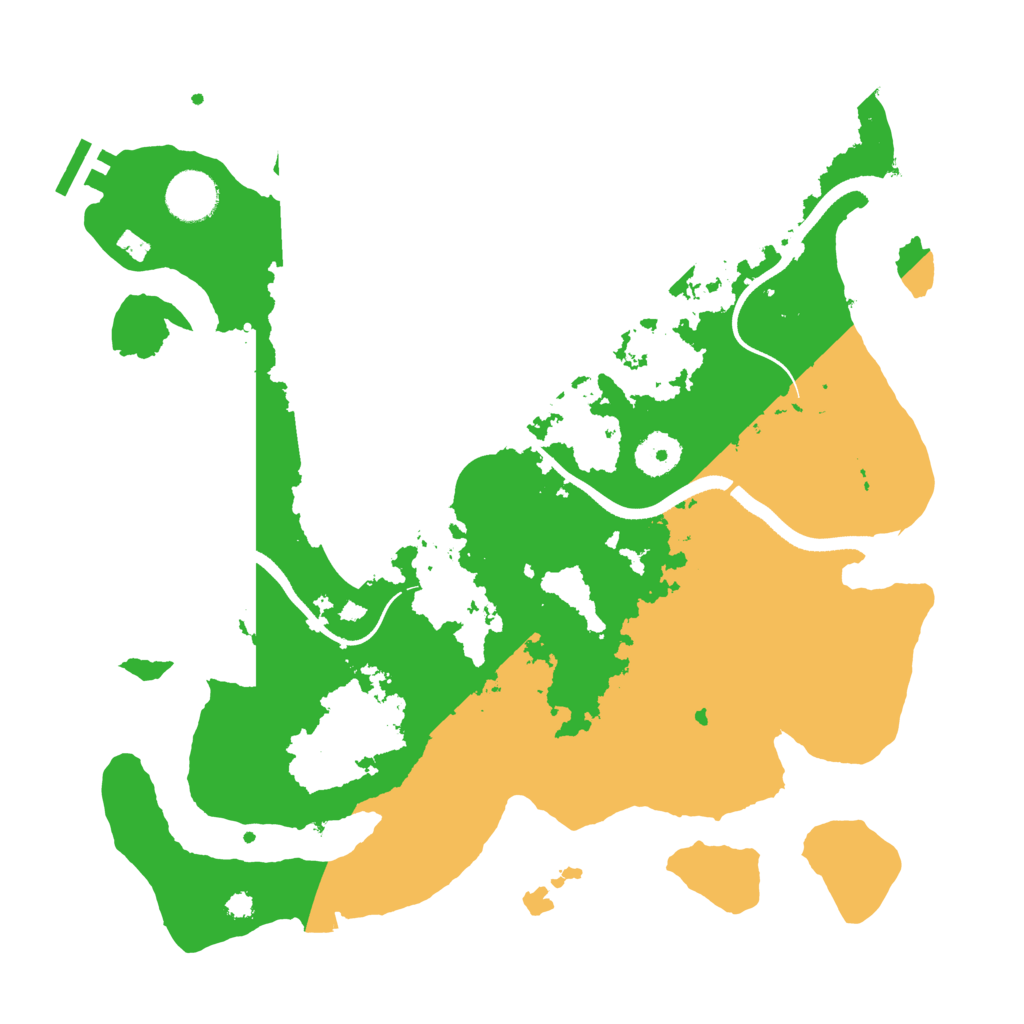 Biome Rust Map: Procedural Map, Size: 3500, Seed: 451403765