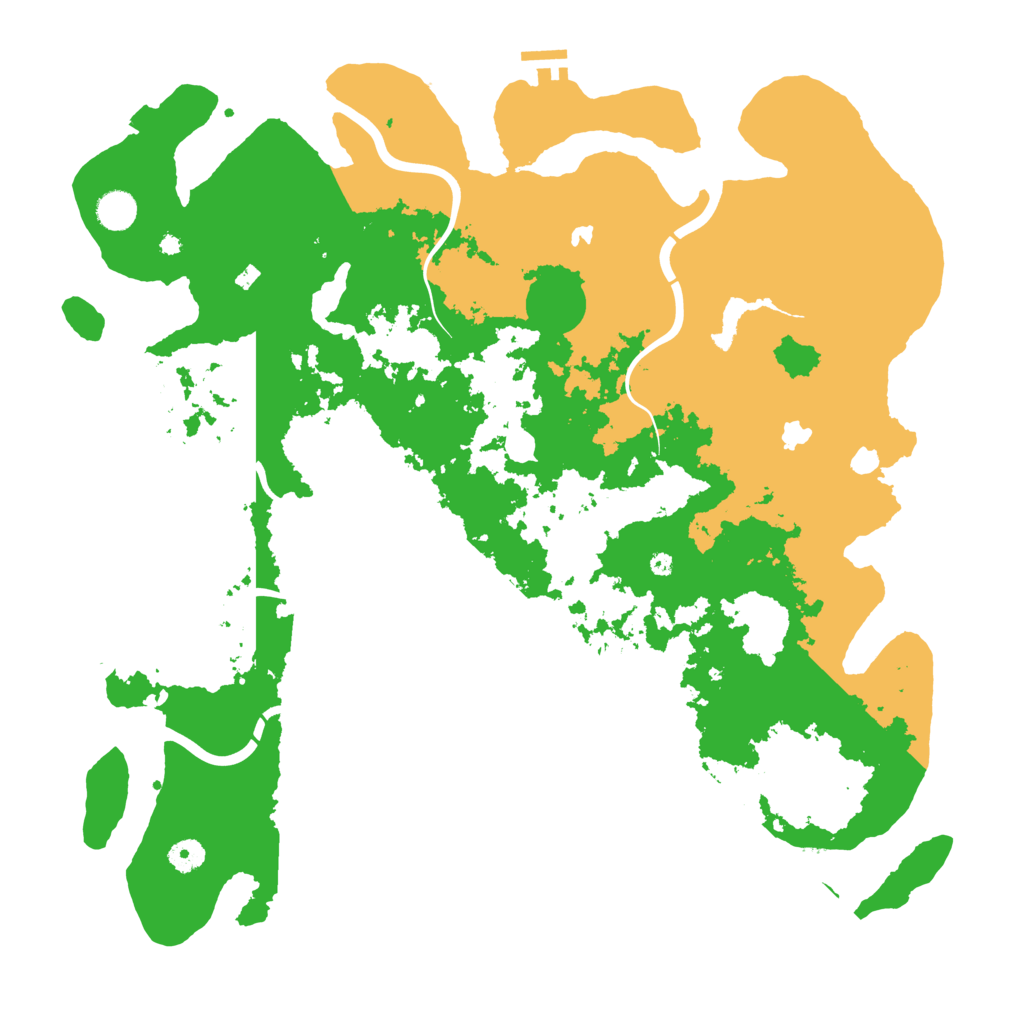 Biome Rust Map: Procedural Map, Size: 4500, Seed: 831608374