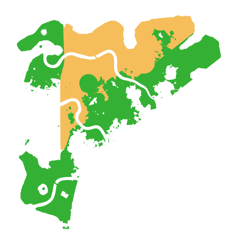 Biome Rust Map: Procedural Map, Size: 3500, Seed: 14436400