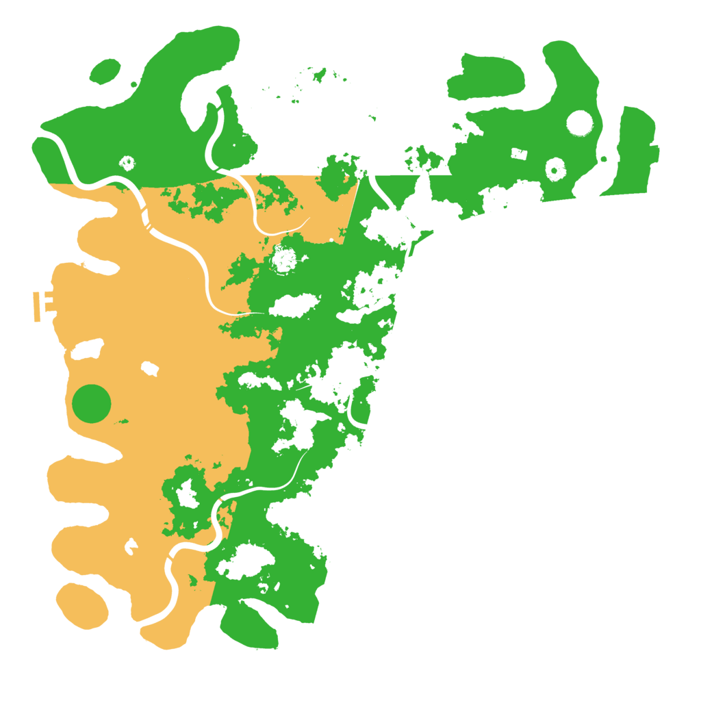 Biome Rust Map: Procedural Map, Size: 4750, Seed: 7298