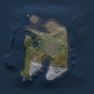 Thumbnail Rust Map: Procedural Map, Size: 1500, Seed: 202750200, 3 Monuments