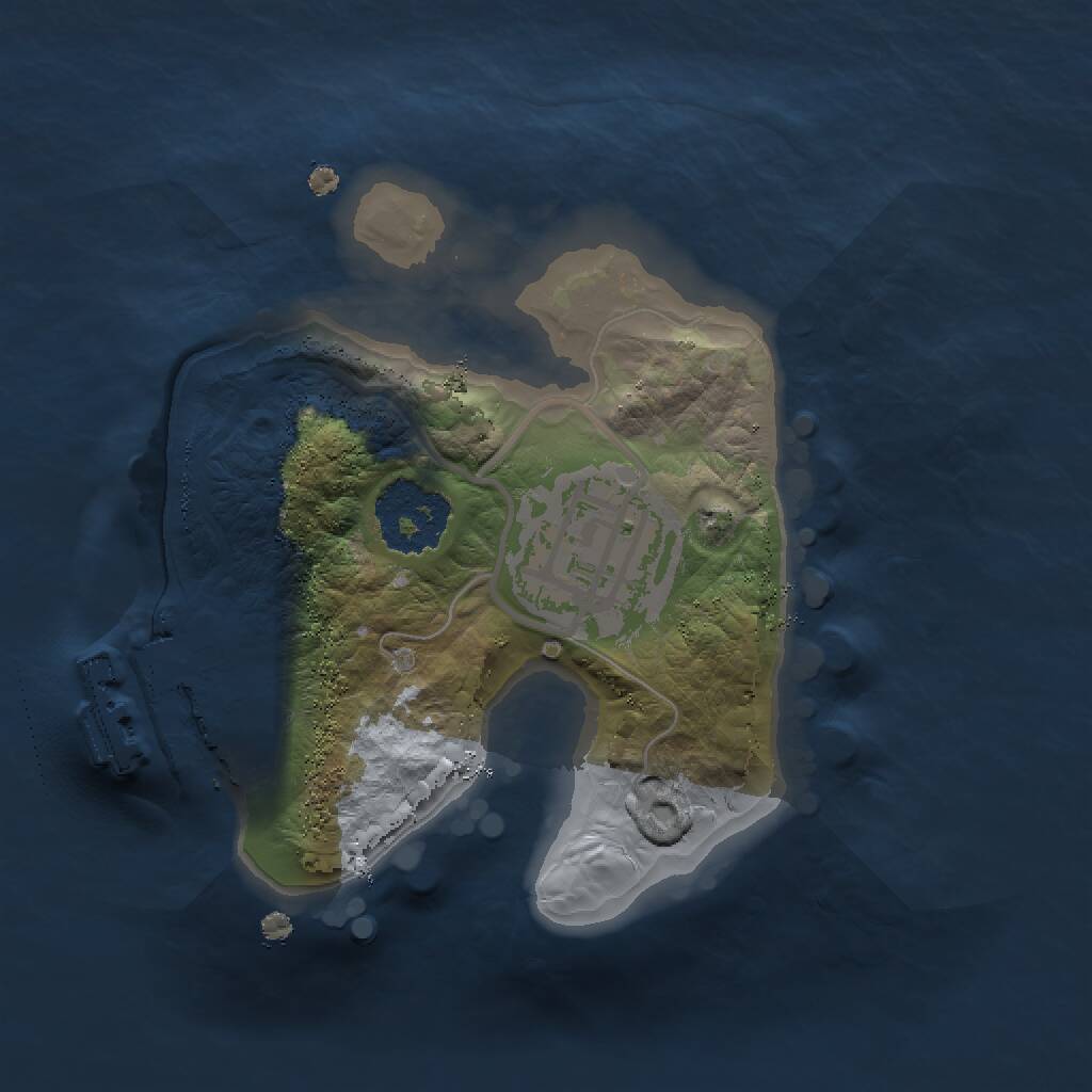 Rust Map: Procedural Map, Size: 1500, Seed: 202750200, 3 Monuments