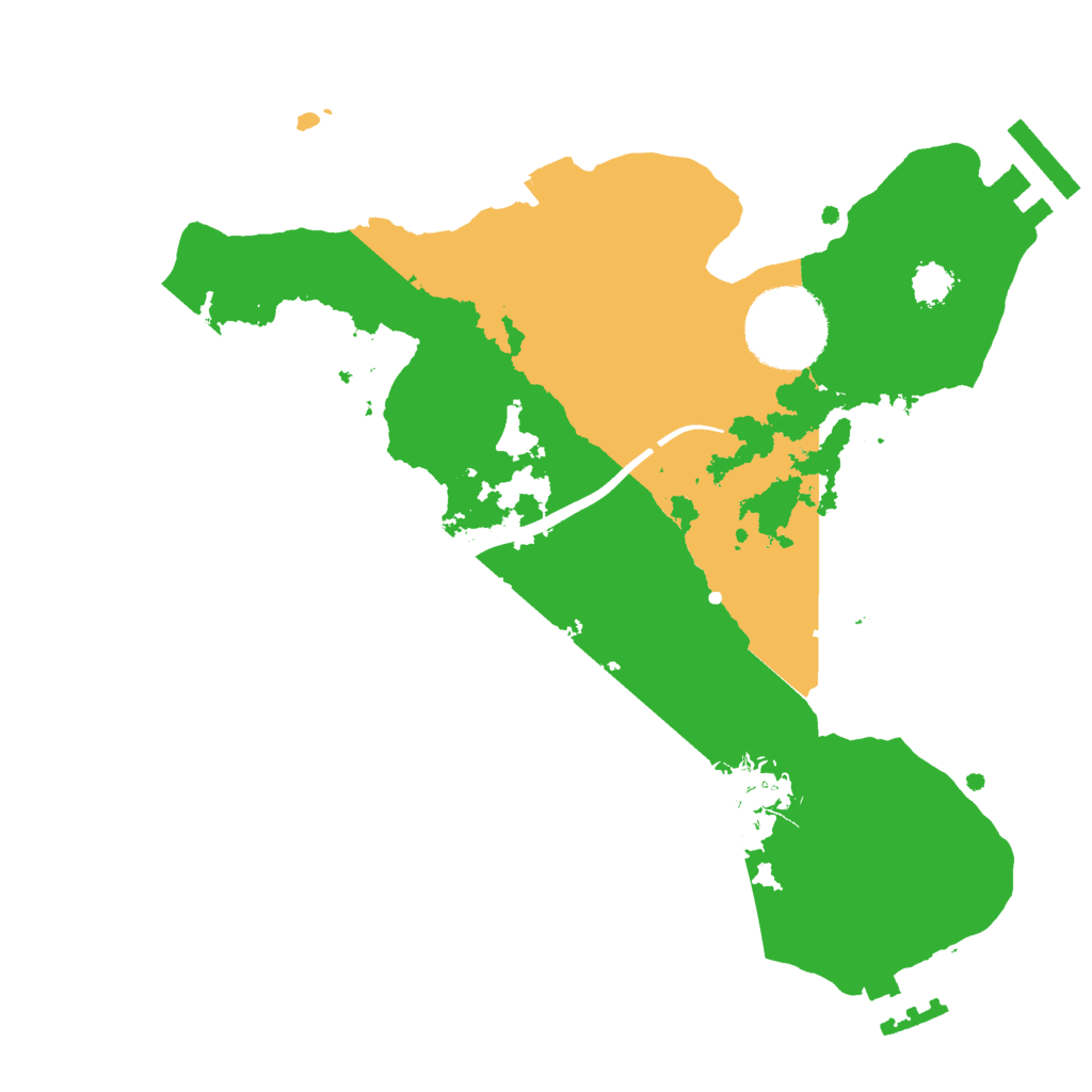 Biome Rust Map: Procedural Map, Size: 2400, Seed: 6000