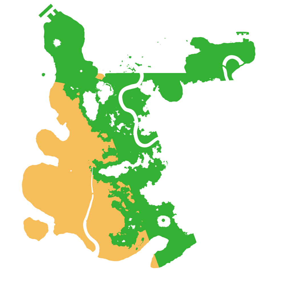 Biome Rust Map: Procedural Map, Size: 3500, Seed: 1830037619