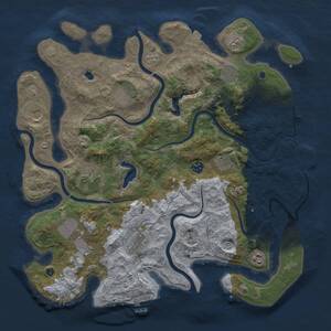 Thumbnail Rust Map: Procedural Map, Size: 4200, Seed: 788461563, 16 Monuments