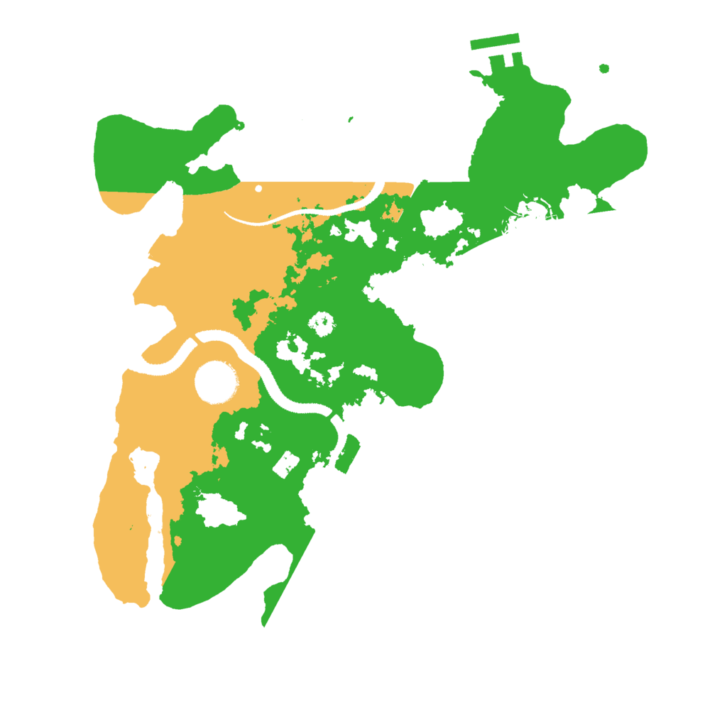 Biome Rust Map: Procedural Map, Size: 3000, Seed: 23916