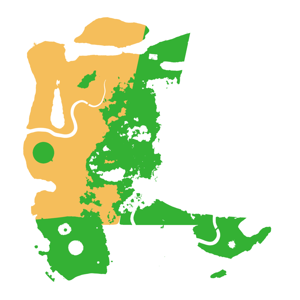 Biome Rust Map: Procedural Map, Size: 3700, Seed: 1684701