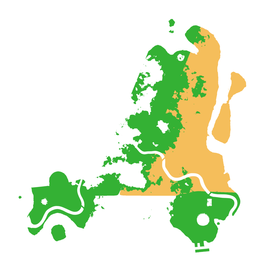 Biome Rust Map: Procedural Map, Size: 3750, Seed: 1018024706