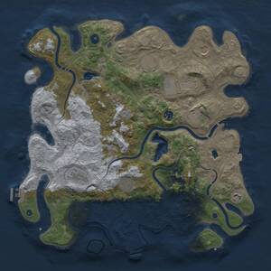 Thumbnail Rust Map: Procedural Map, Size: 4250, Seed: 34867, 16 Monuments