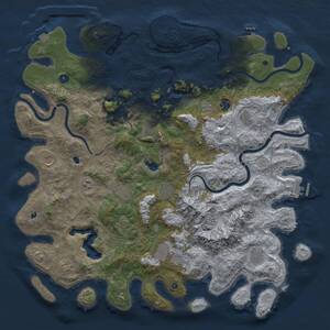 Thumbnail Rust Map: Procedural Map, Size: 5100, Seed: 42587, 17 Monuments