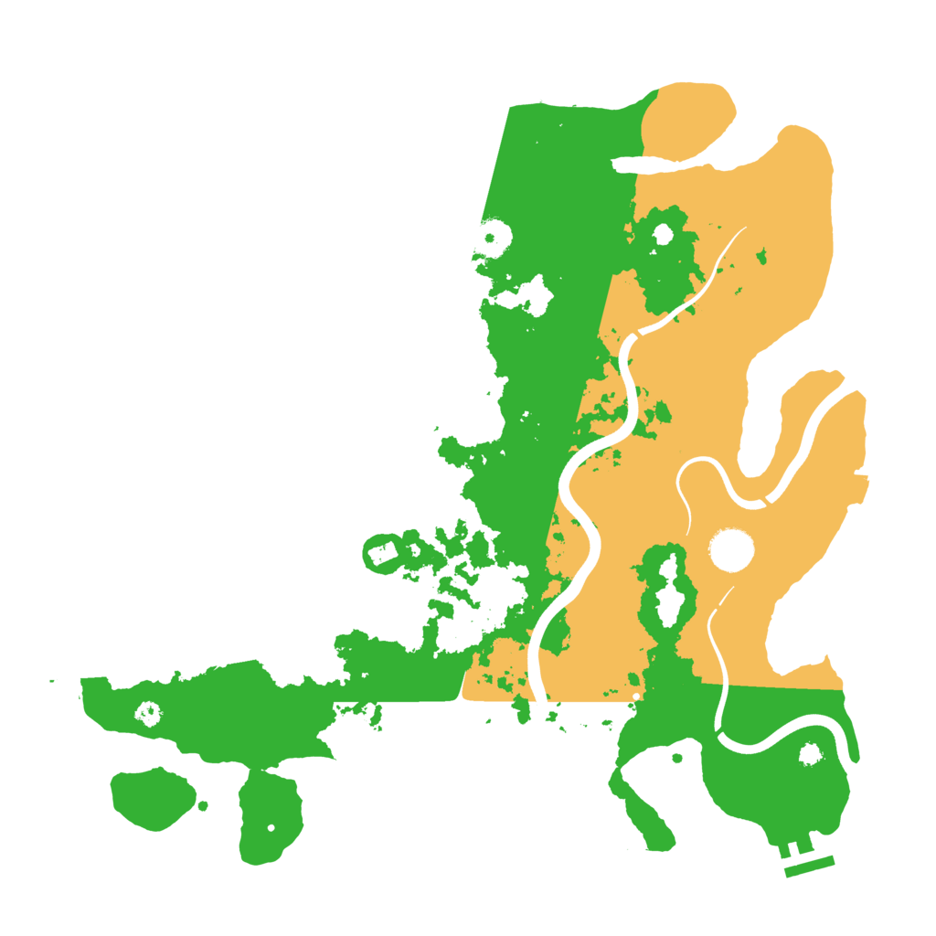 Biome Rust Map: Procedural Map, Size: 3750, Seed: 18092025