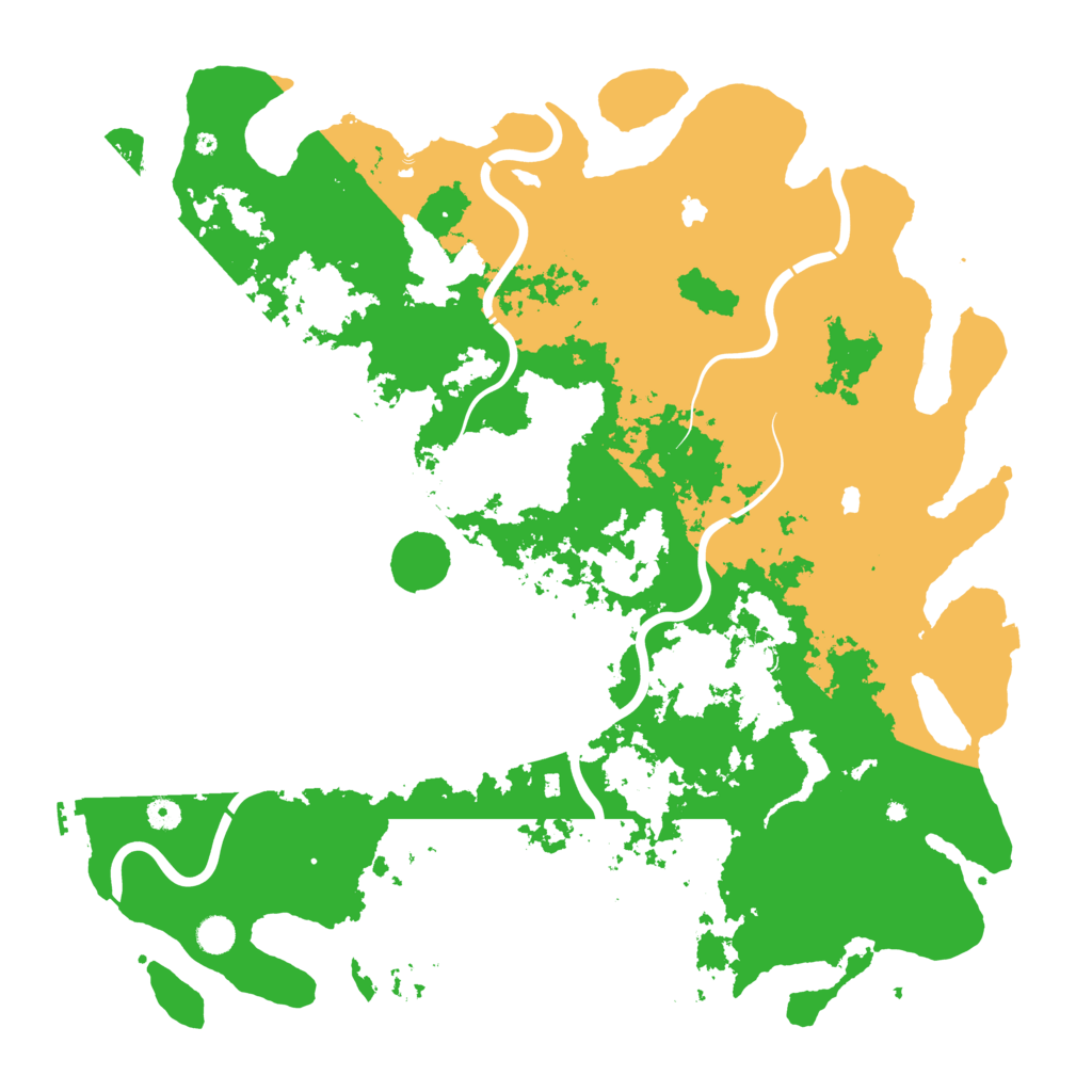 Biome Rust Map: Procedural Map, Size: 5000, Seed: 46847
