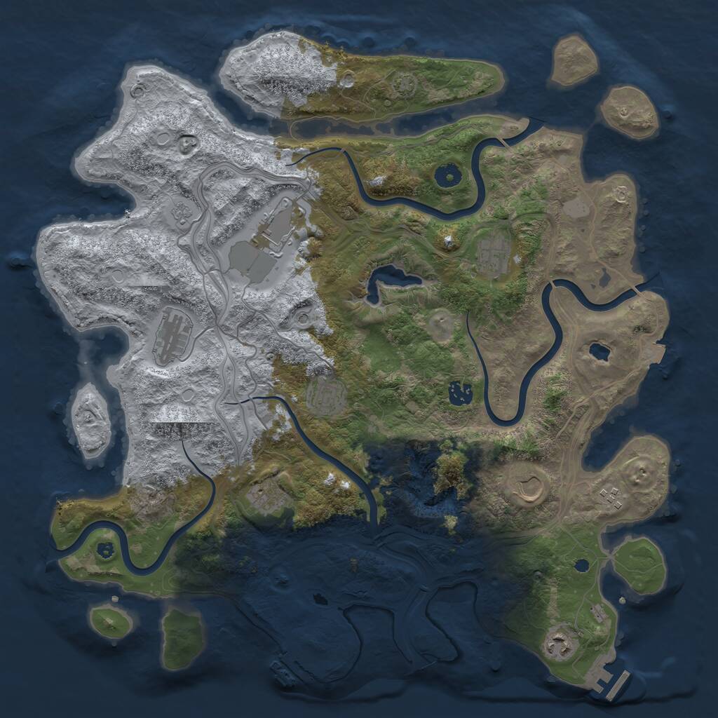 Rust Map: Procedural Map, Size: 4250, Seed: 18092025, 15 Monuments