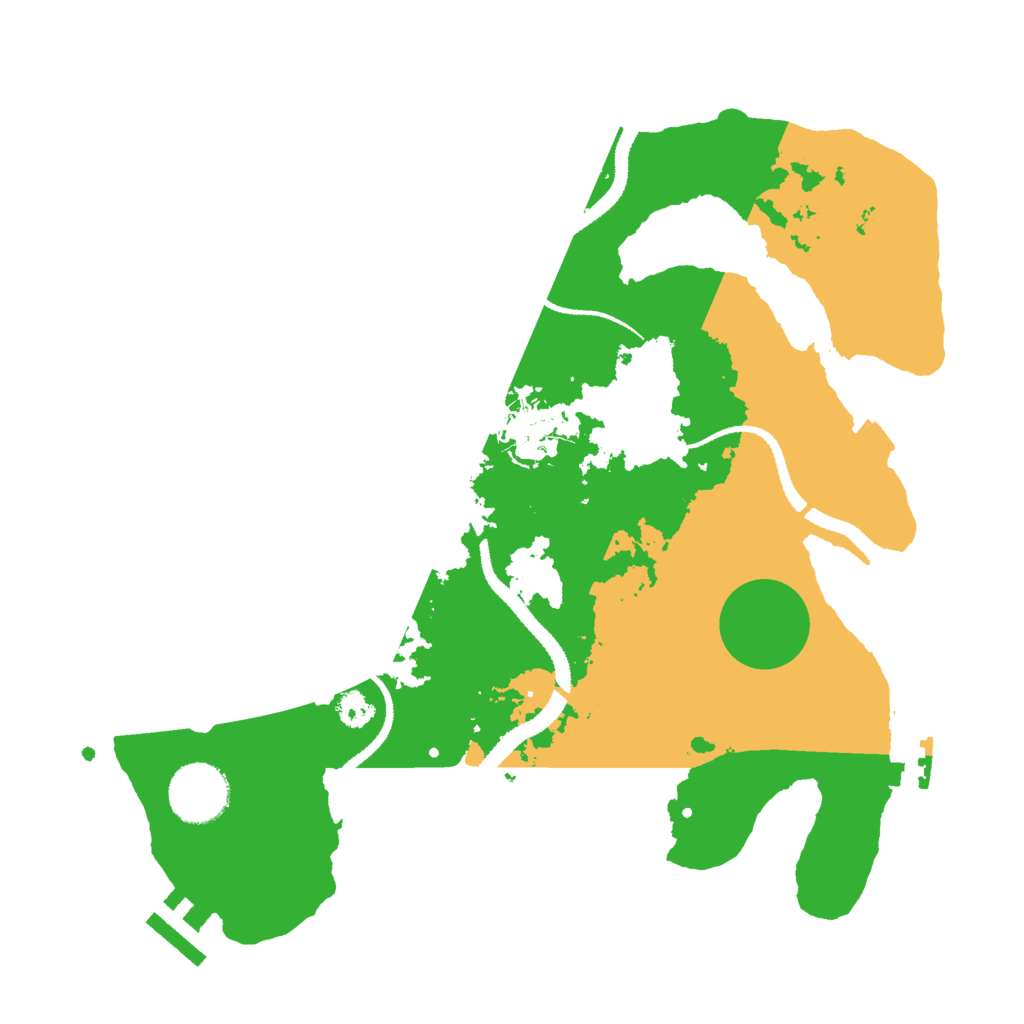 Biome Rust Map: Procedural Map, Size: 3000, Seed: 142913265