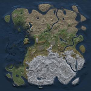 Thumbnail Rust Map: Procedural Map, Size: 4750, Seed: 755397049, 17 Monuments