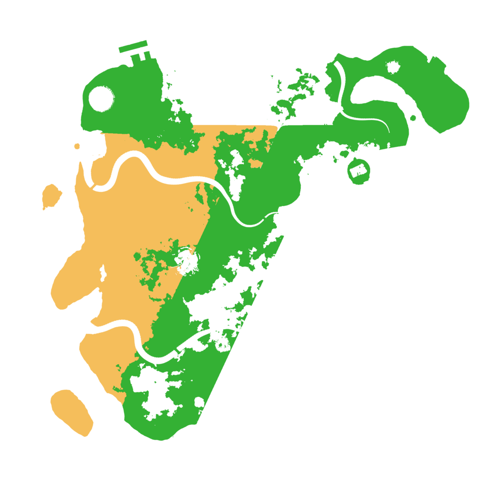 Biome Rust Map: Procedural Map, Size: 3500, Seed: 709180
