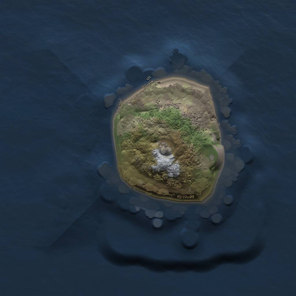 Rust Map: Procedural Map, Size: 1000, Seed: 848827427, 1 Monuments