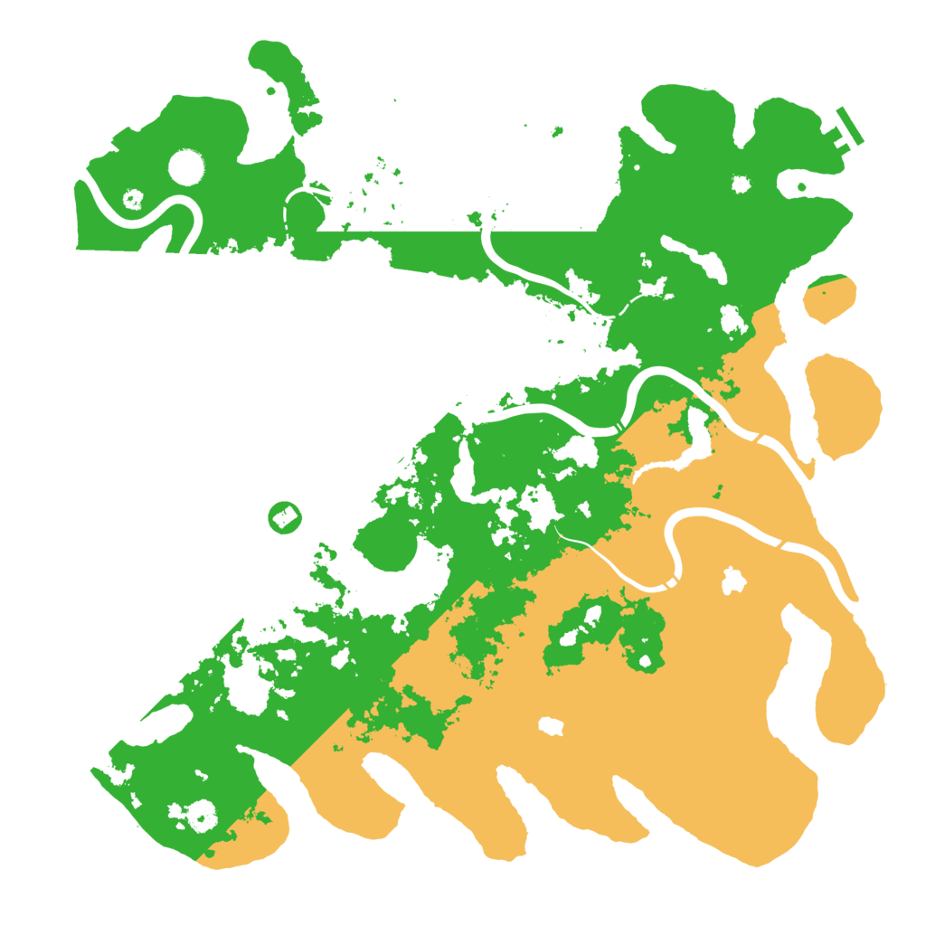 Biome Rust Map: Procedural Map, Size: 4500, Seed: 285998155