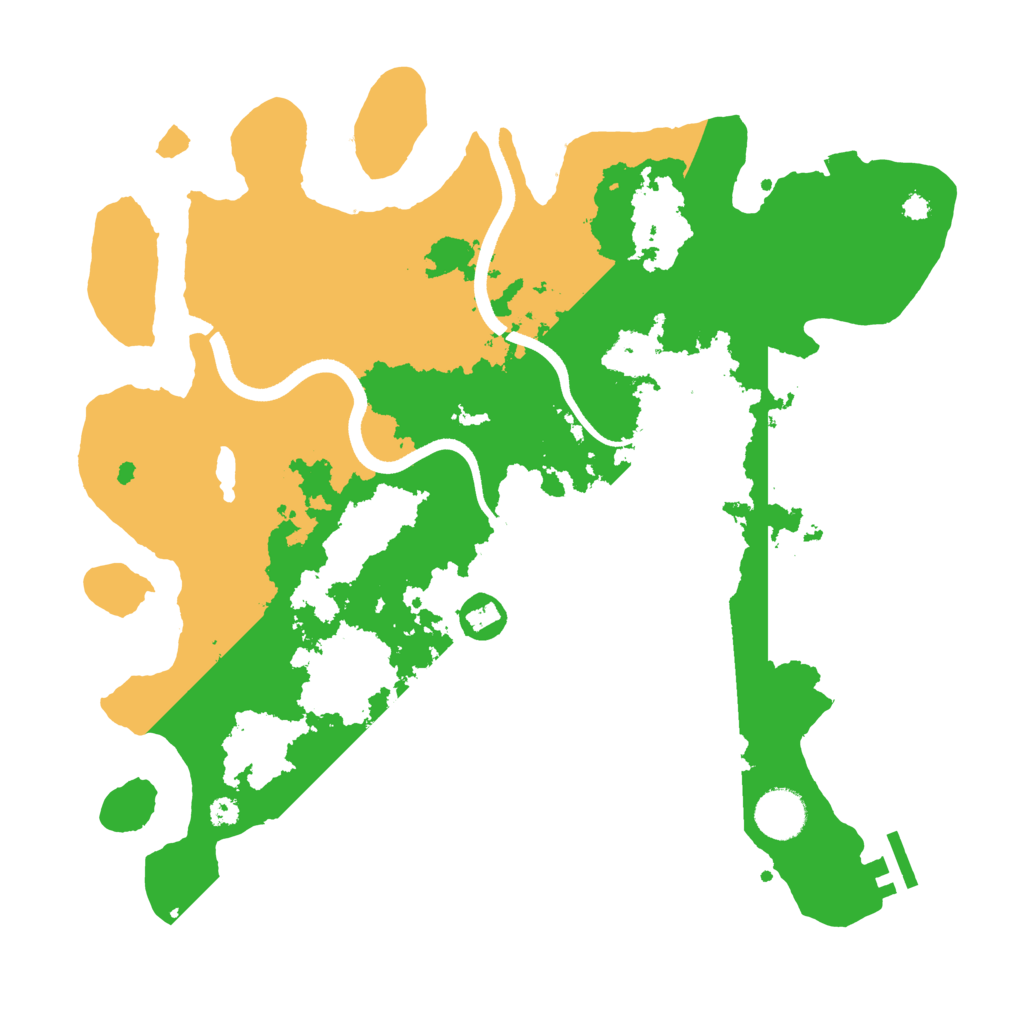 Biome Rust Map: Procedural Map, Size: 3550, Seed: 666