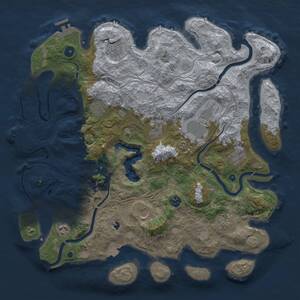 Thumbnail Rust Map: Procedural Map, Size: 4250, Seed: 62906, 16 Monuments