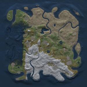Thumbnail Rust Map: Procedural Map, Size: 4250, Seed: 1564912014, 17 Monuments