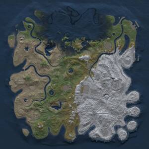 Thumbnail Rust Map: Procedural Map, Size: 4500, Seed: 271797078, 16 Monuments